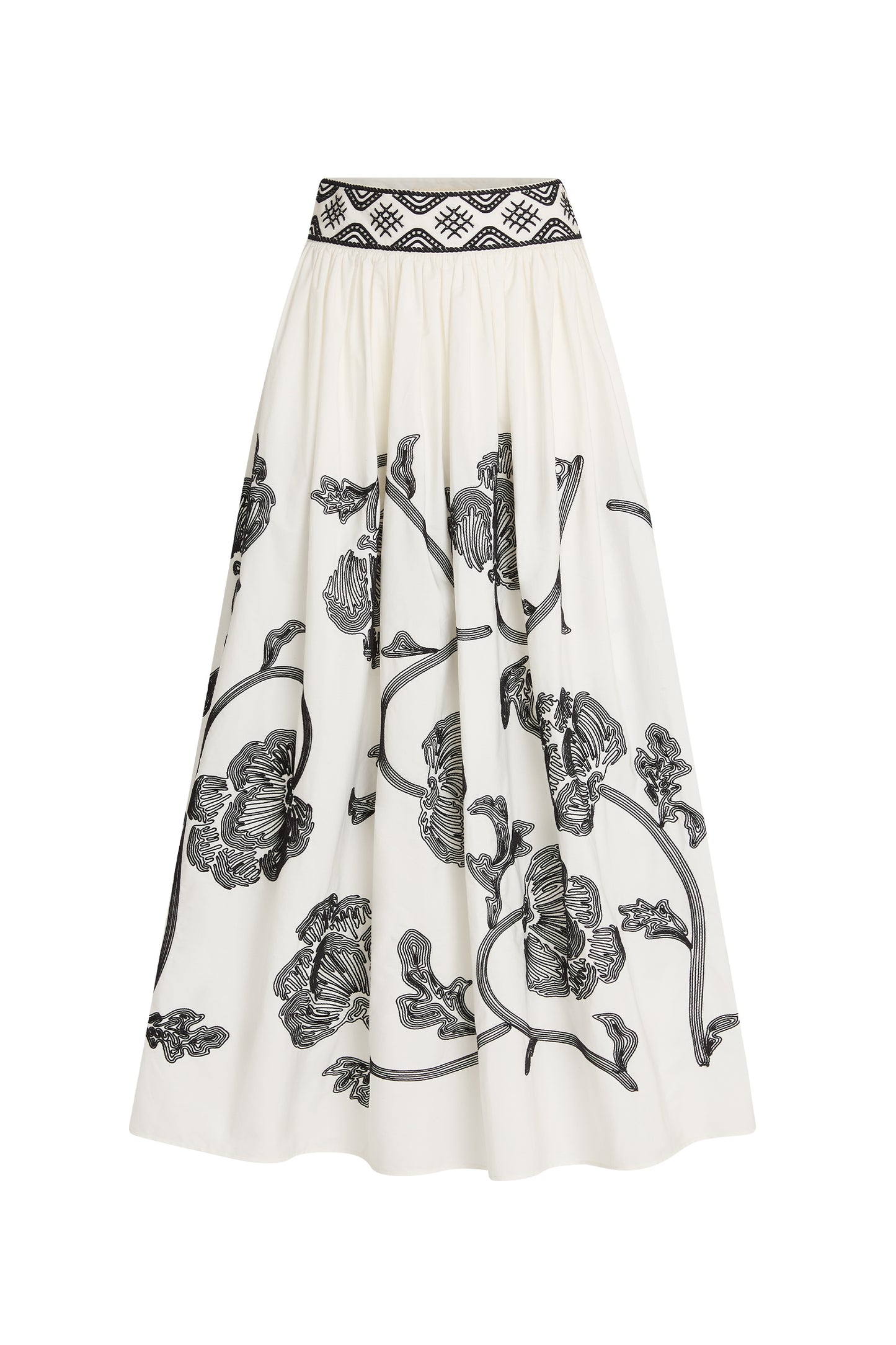 Ombretta 1 Peony Embroidery Skirt