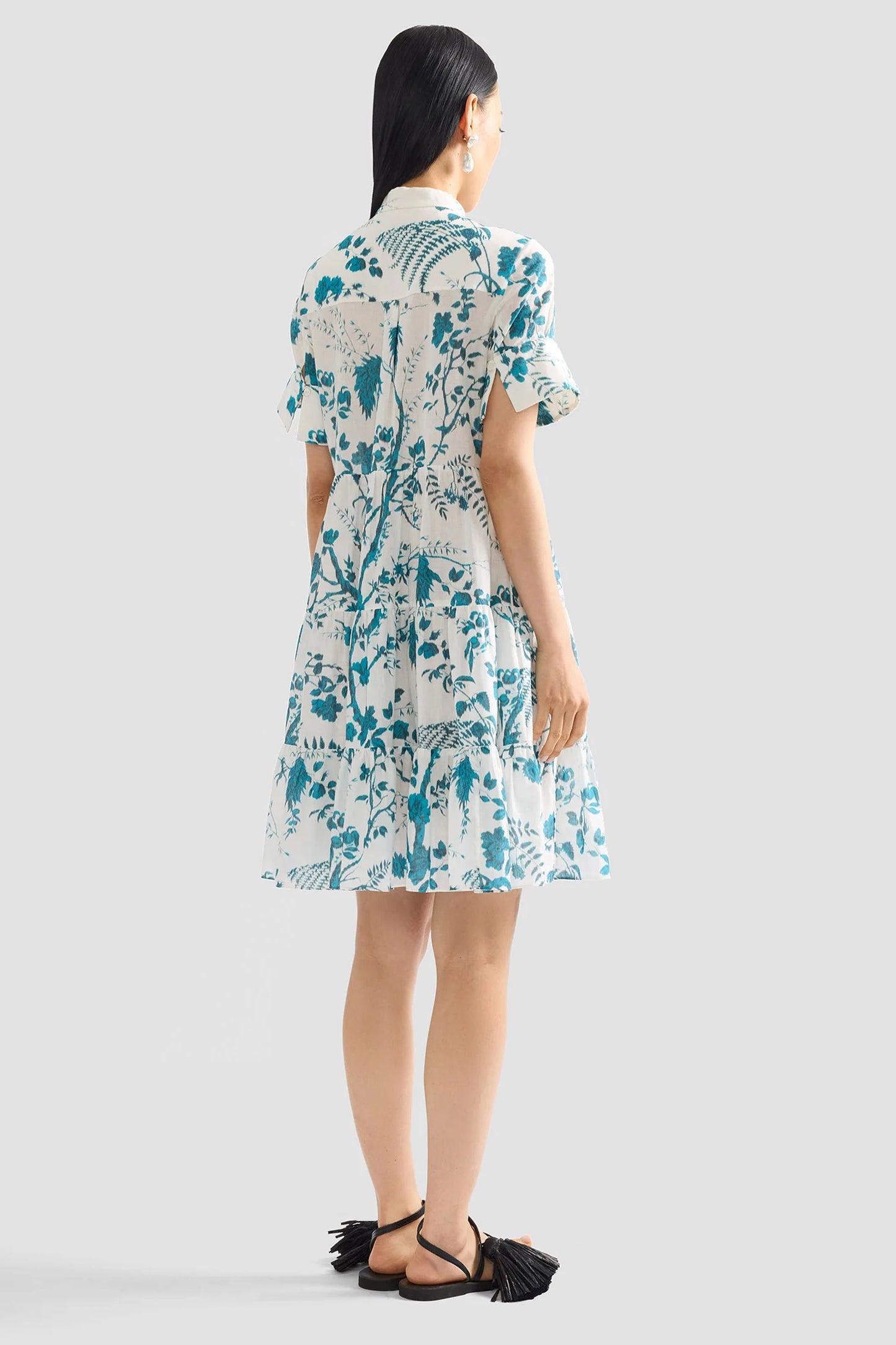 Botanical Tiered Short Dress