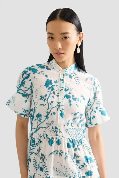 Botanical Tiered Short Dress