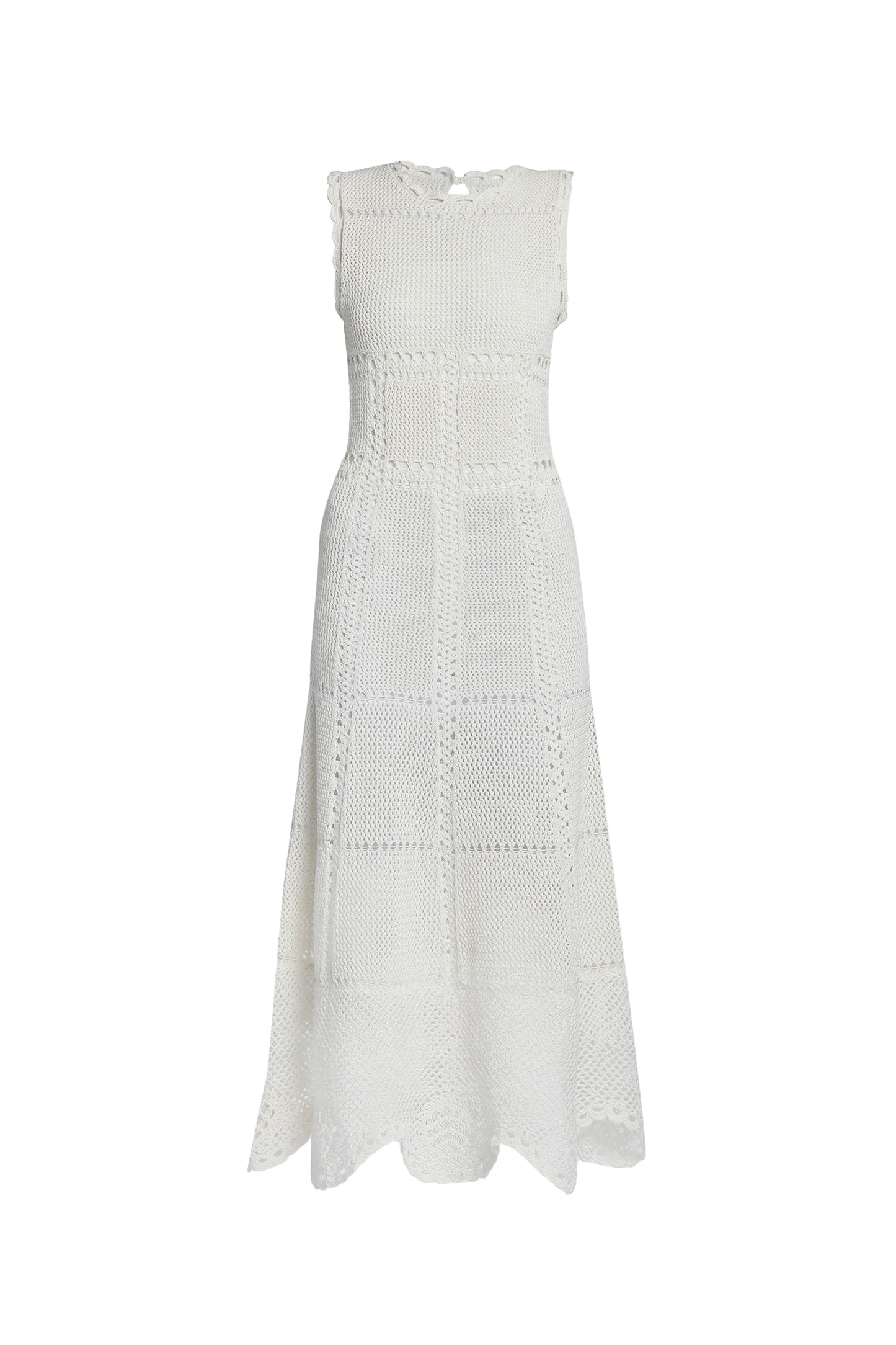 Crochet Fit and Flared Midi Dress Samantha Ogilvie Crochet Fit and Flared Midi Dress Samantha Ogilvie