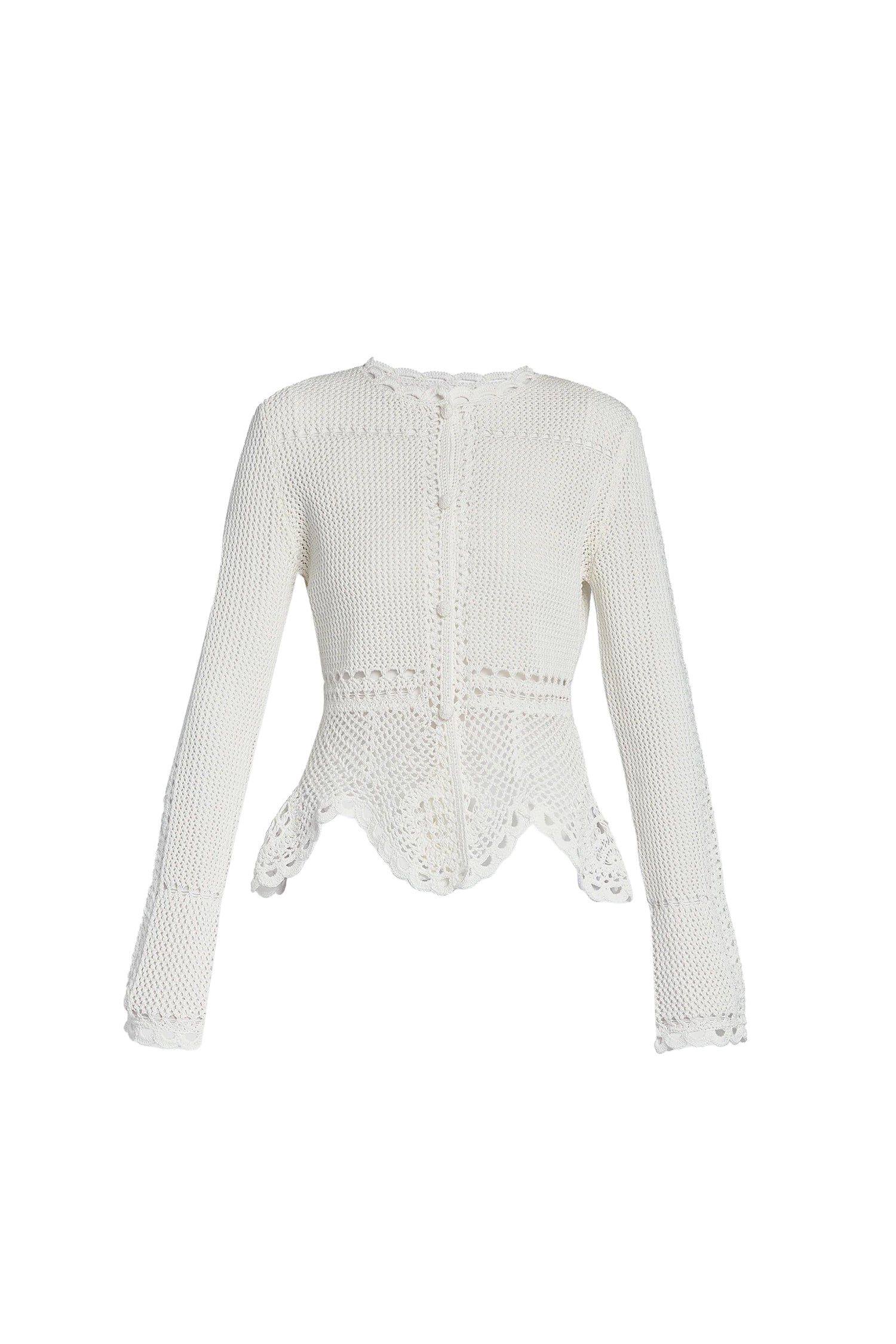 Crochet Peplum Cardigan – Samantha Ogilvie