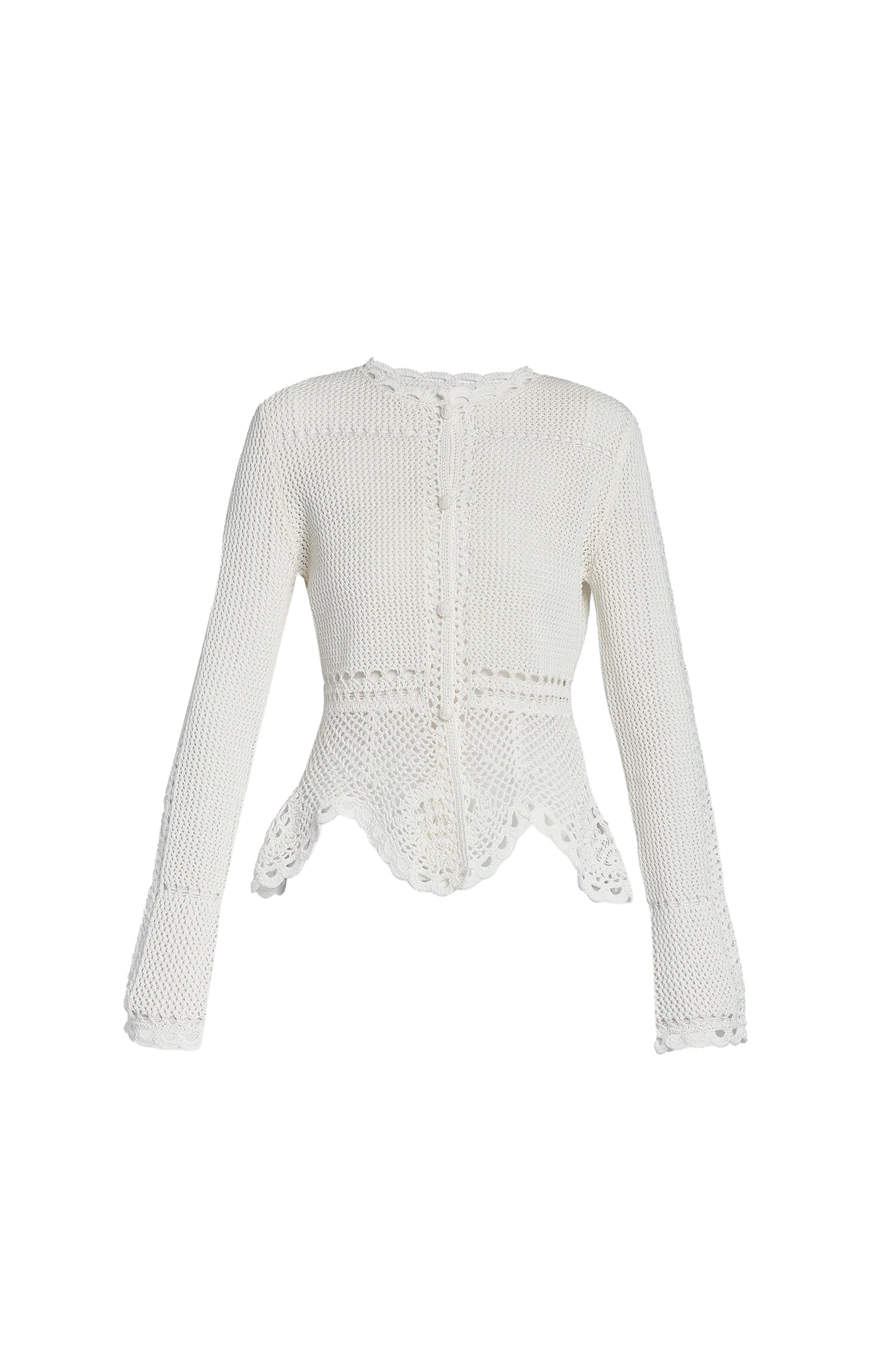 Crochet Peplum Cardigan