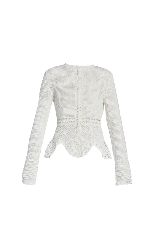 Crochet Peplum Cardigan