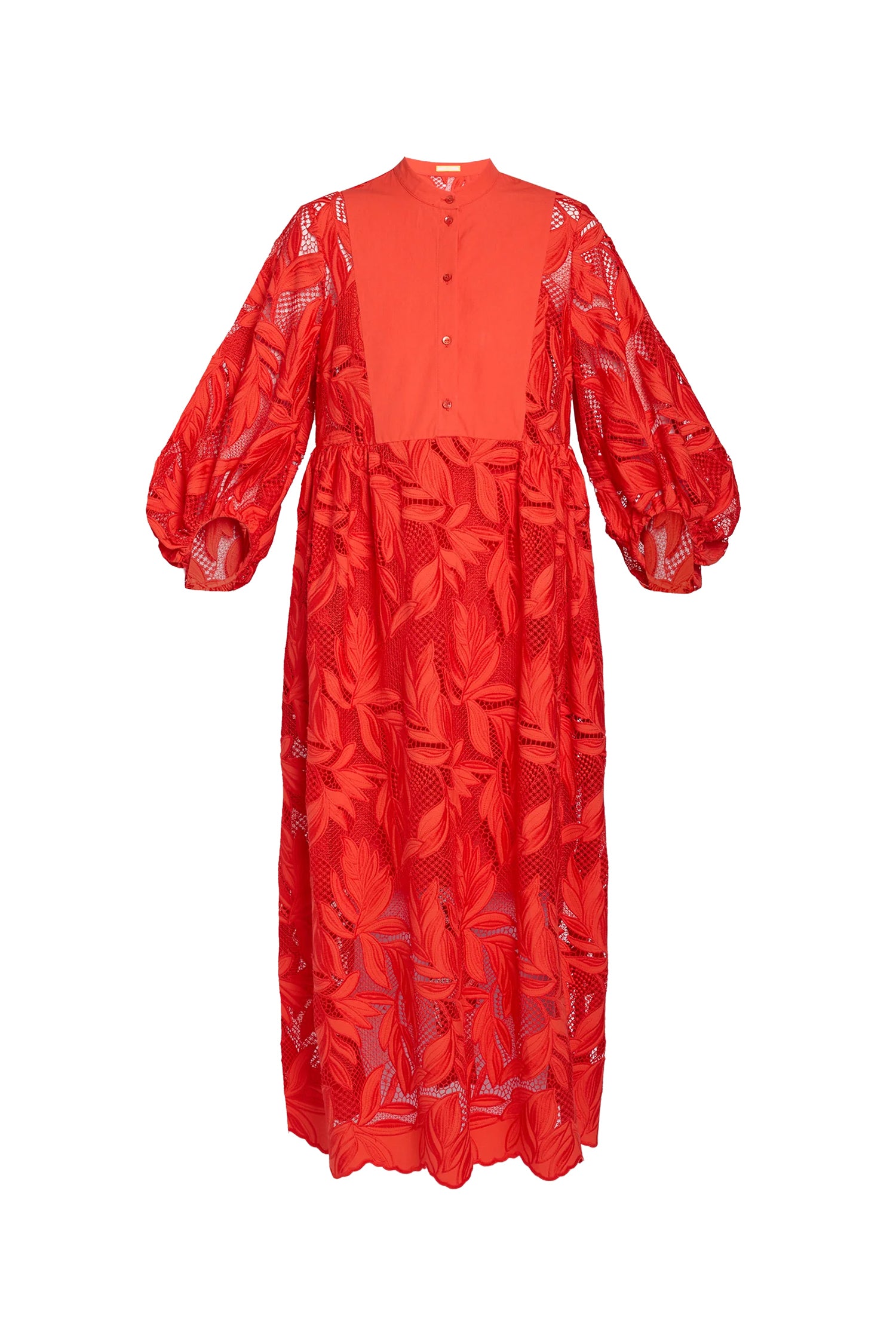 Cutwork Tie-Waist Midi Dress – Samantha Ogilvie