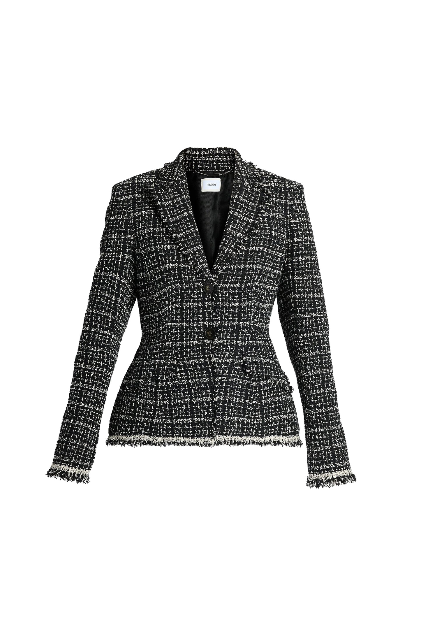 Tweed Fitted Single Blazer