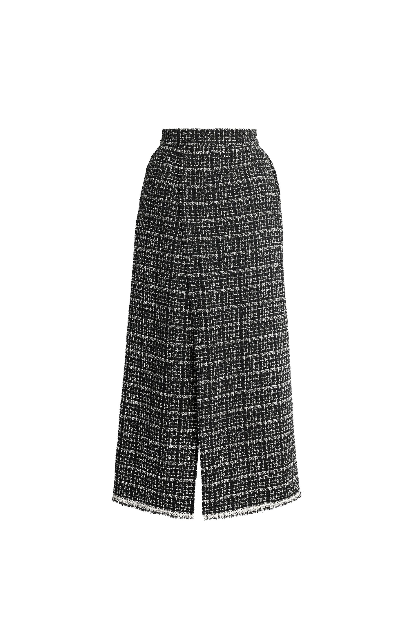 Tweed Midi Pencil Skirt