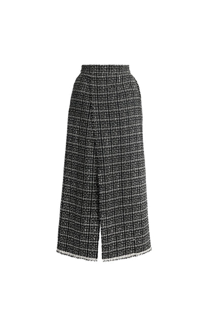 Tweed Midi Pencil Skirt