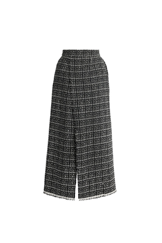 Tweed Midi Pencil Skirt