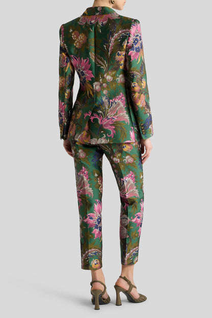 Floral Print Fitted Jacket
