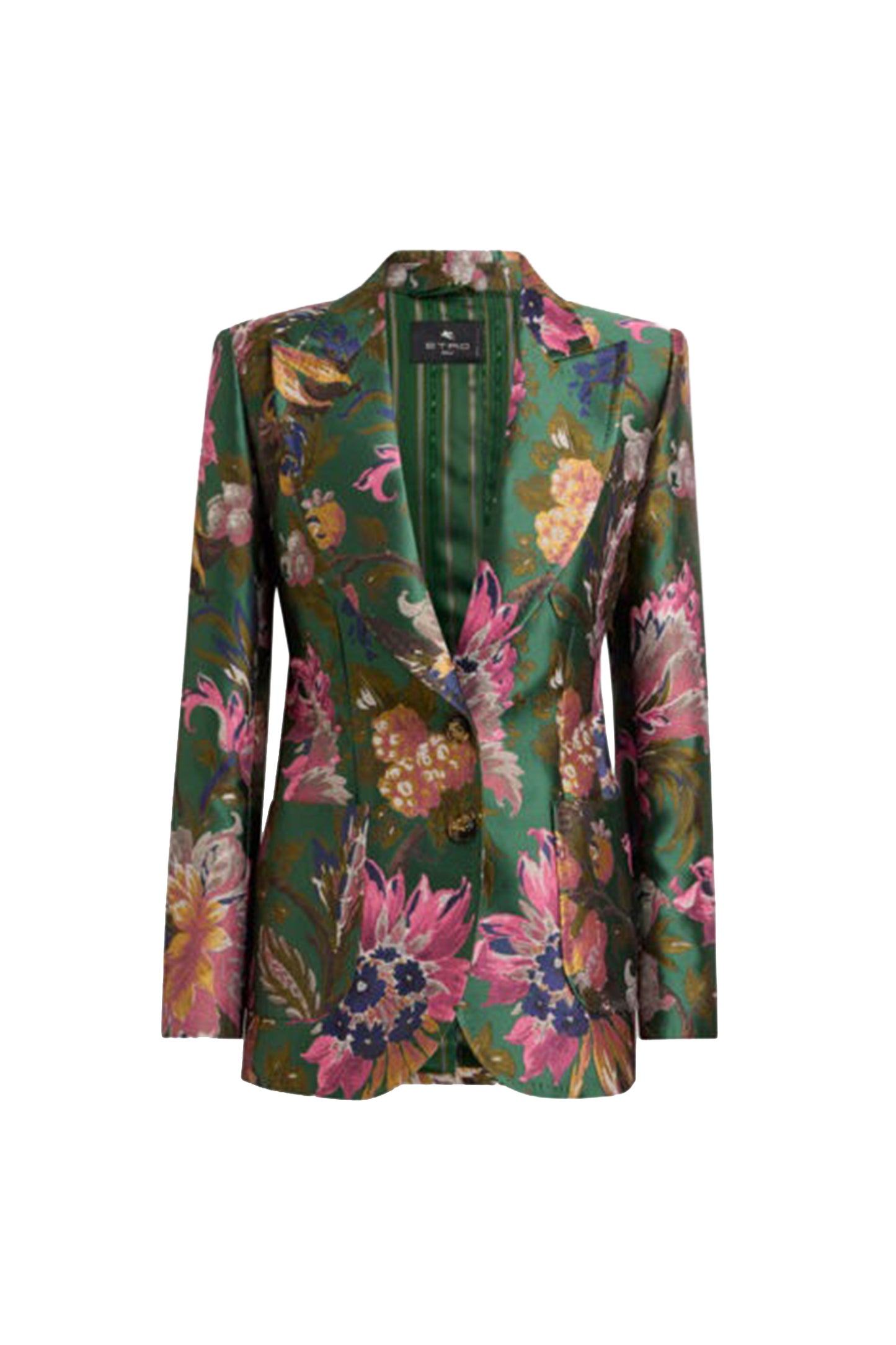 Floral Print Fitted Jacket