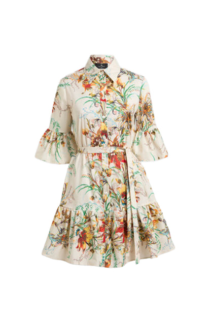 Floral Print Short Dress
