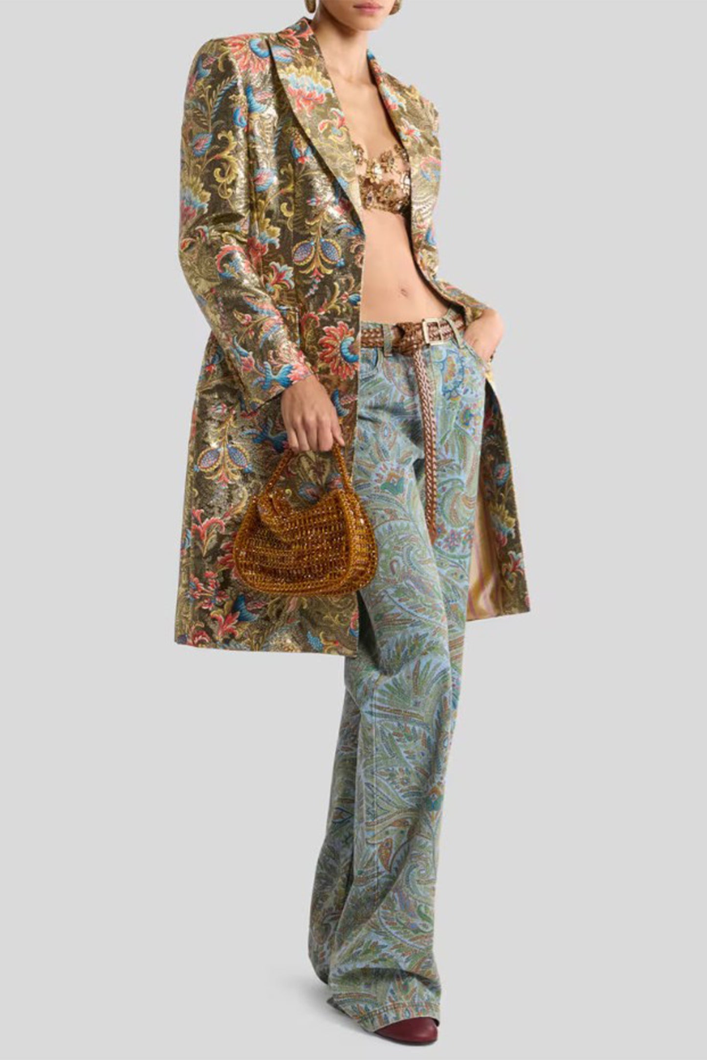 Leafy Paisley Jean