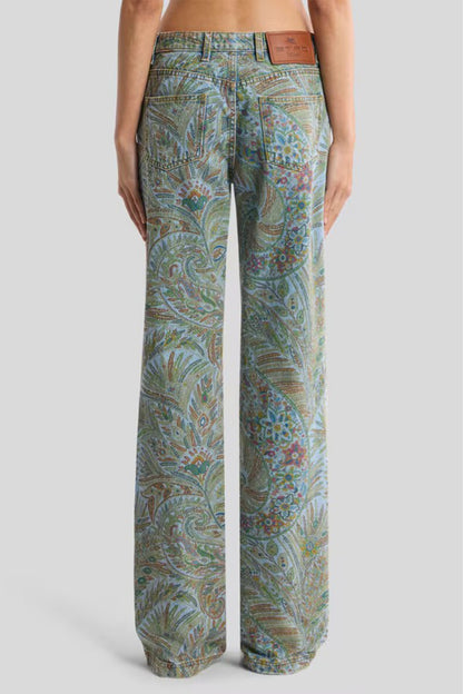 Leafy Paisley Jean