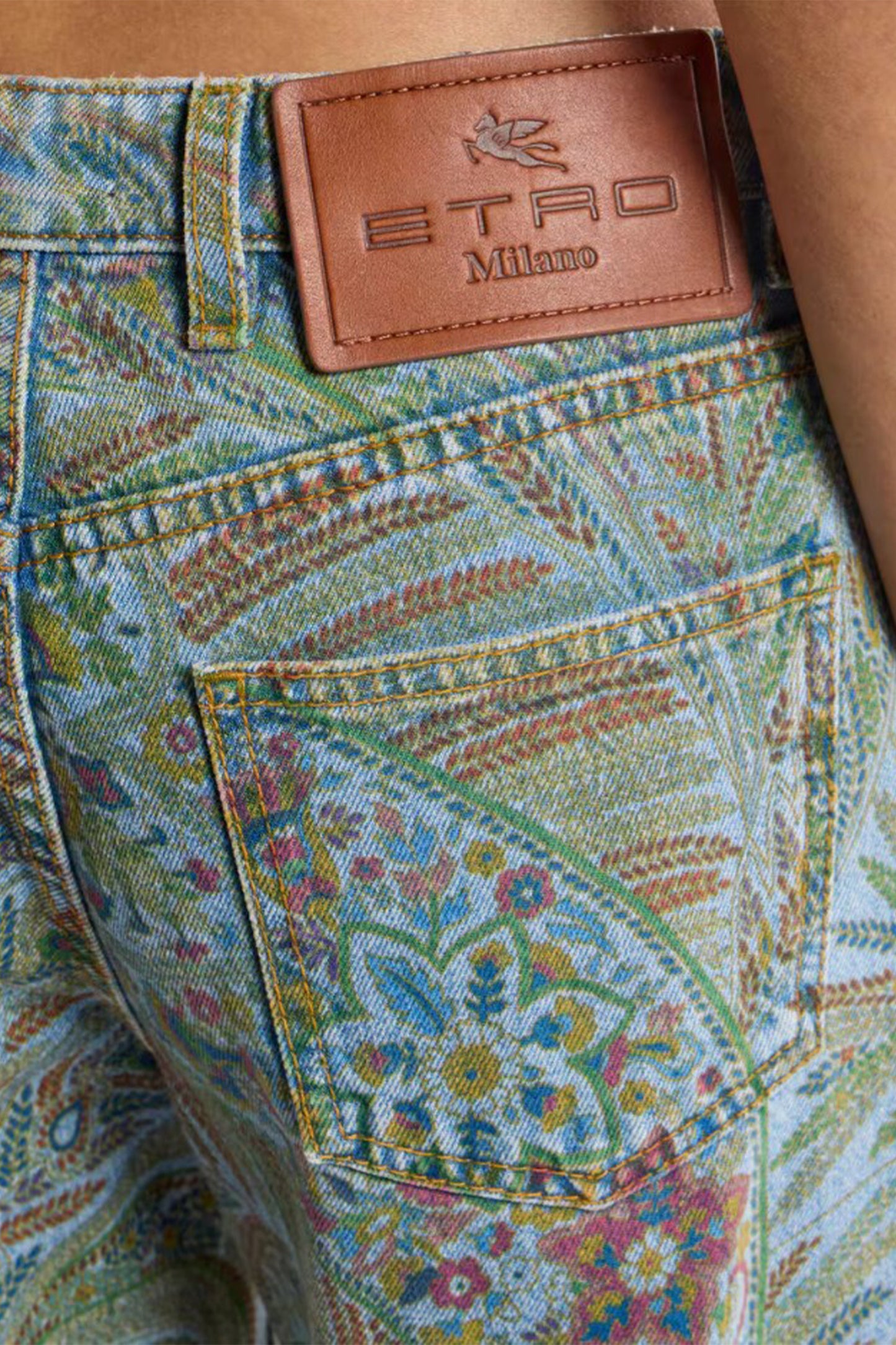 Leafy Paisley Jean