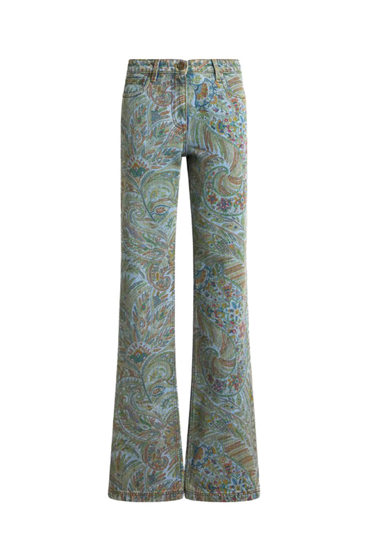 Leafy Paisley Jean