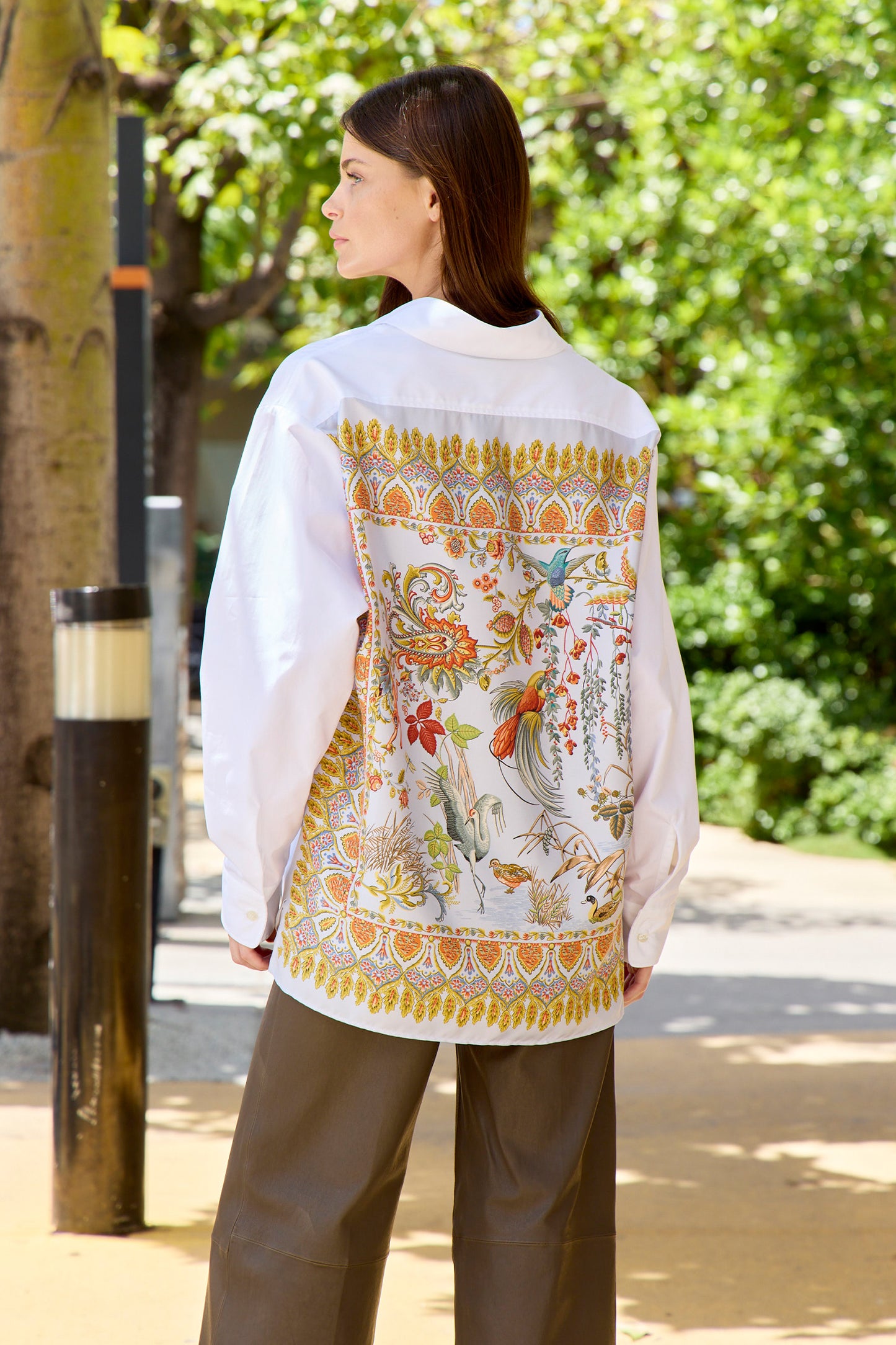 Loose Fit Shirt with Back Print