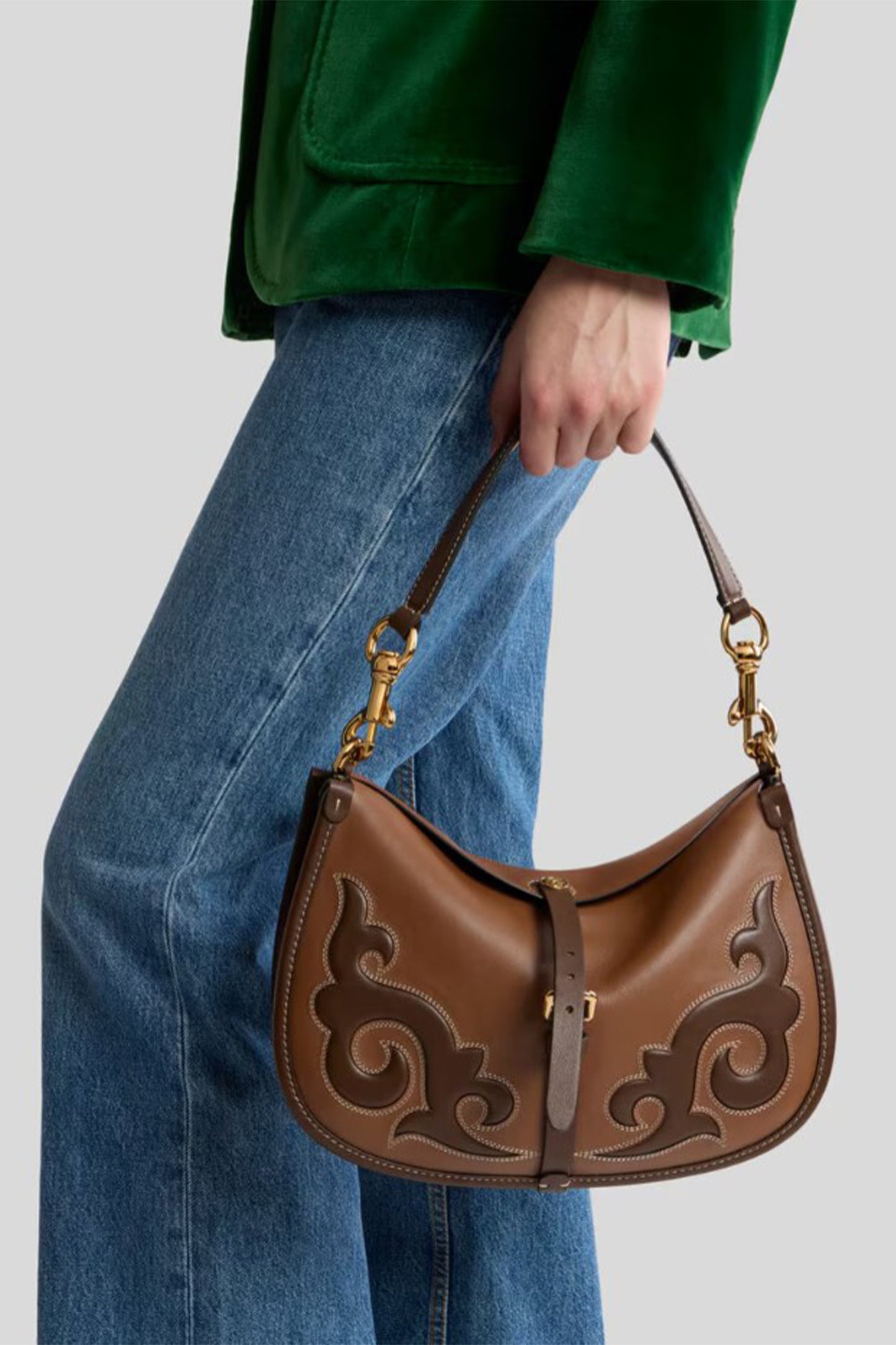 Medium Leather Pony Bag