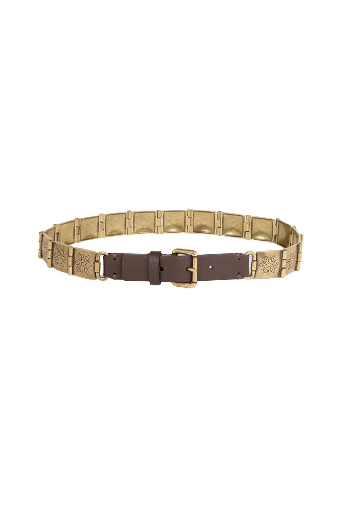 Metal Leather Belt