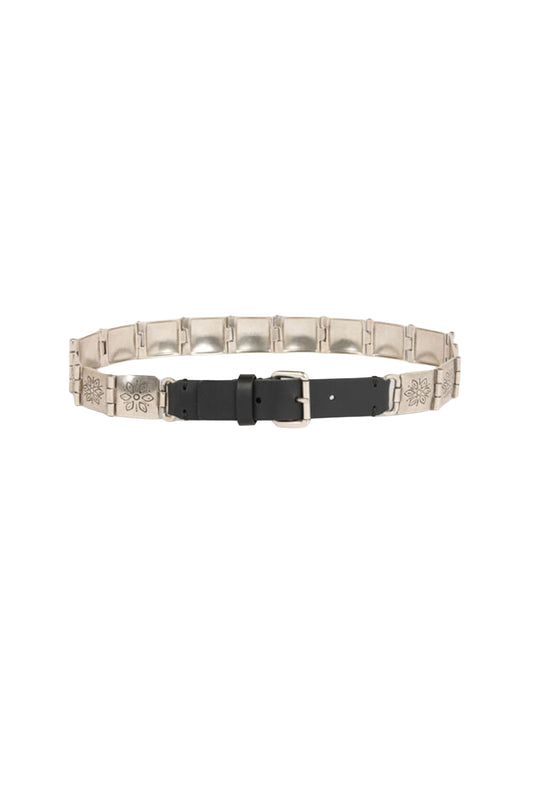 Metal Leather Belt
