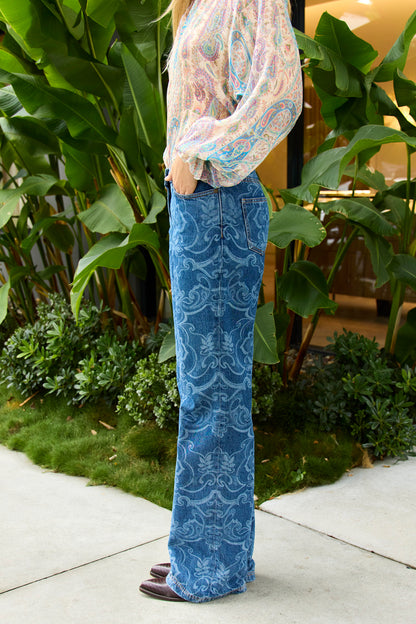 Motif Denim Jean