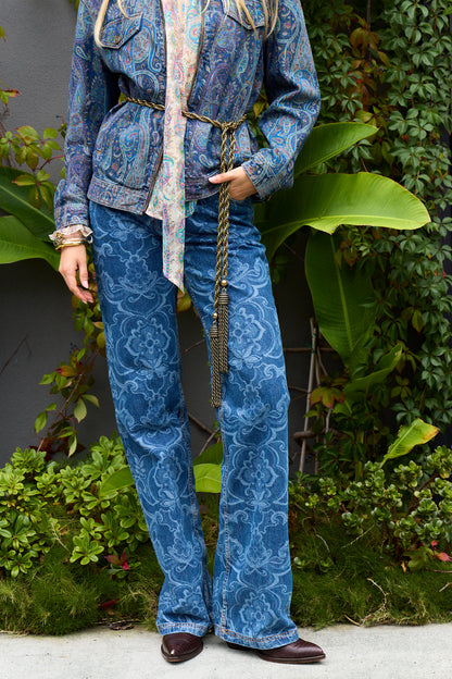 Motif Denim Jean
