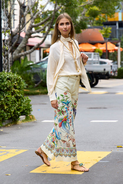 Neck Tie Blouse
