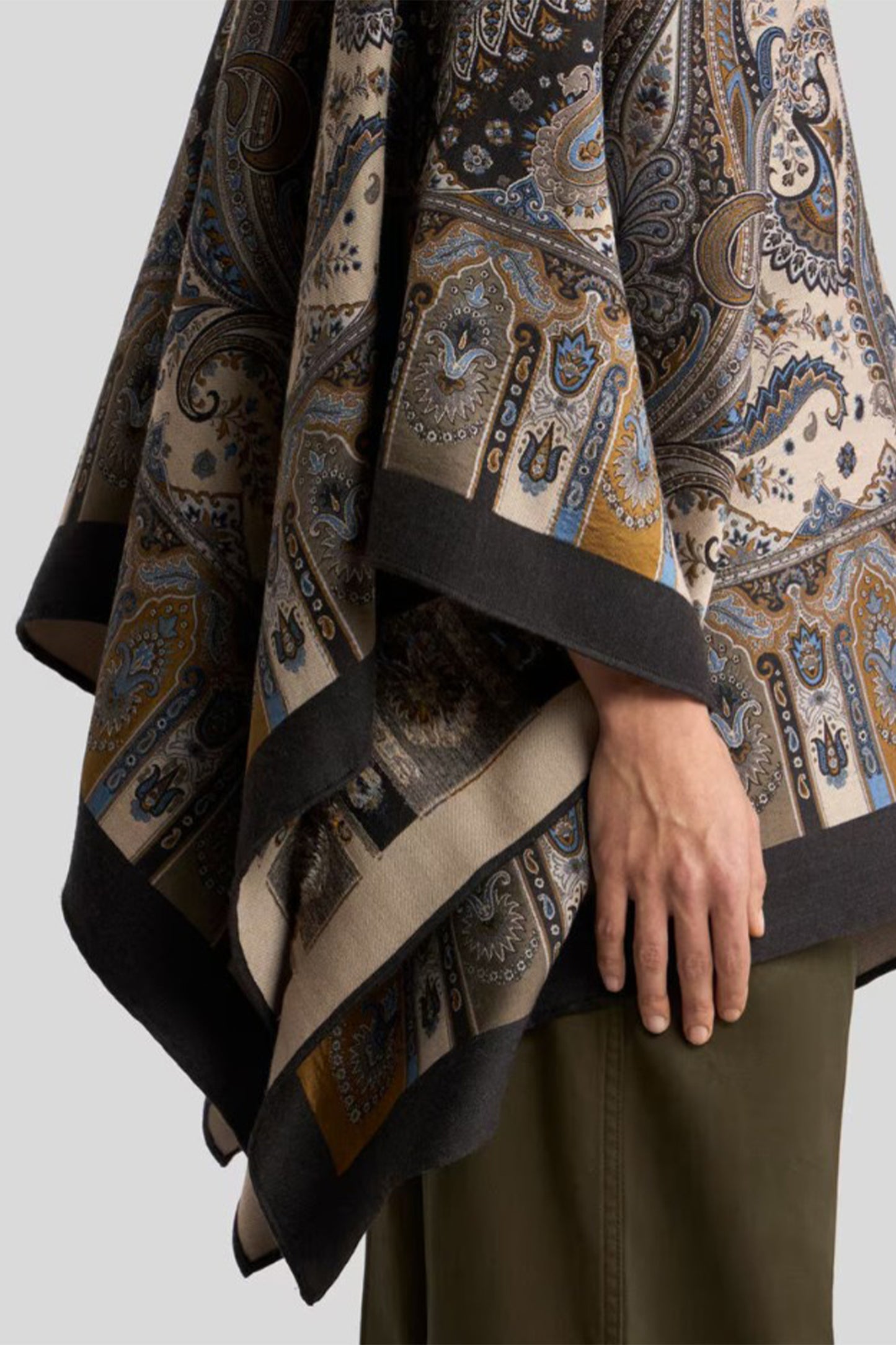 Paisley Print Cape
