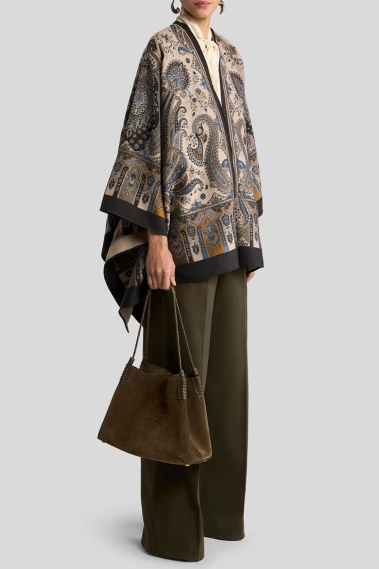Paisley Print Cape