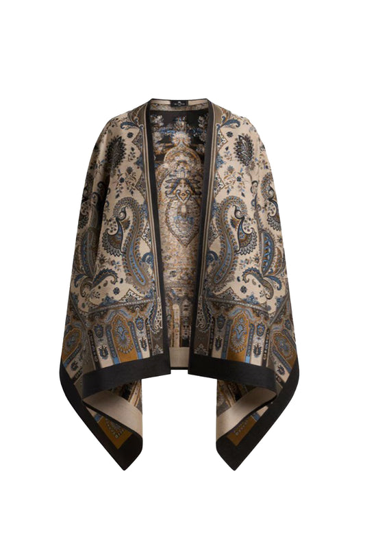 Paisley Print Cape