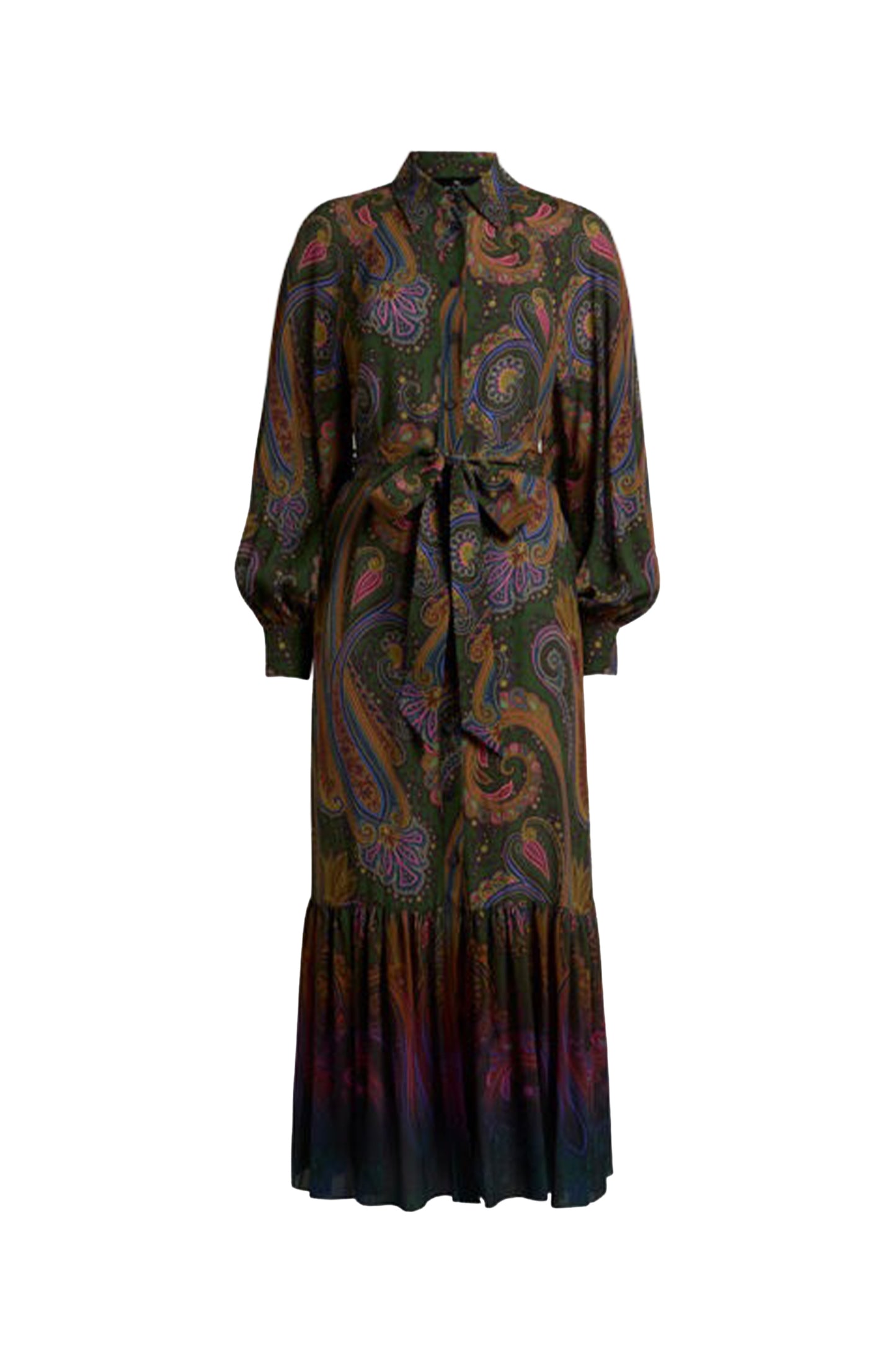 Paisley Print Midi Dress