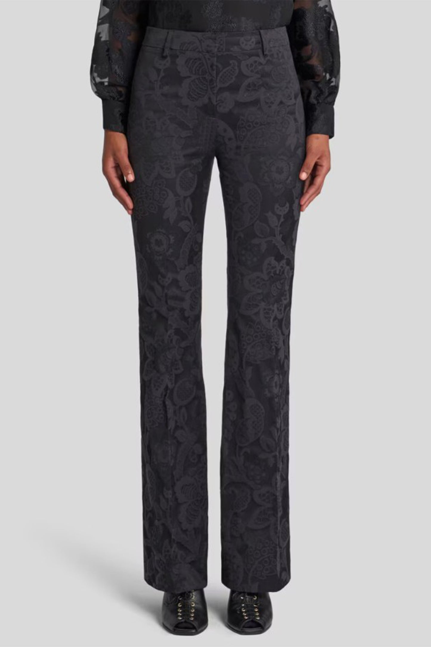 Tone on Tone Jacquard Trouser