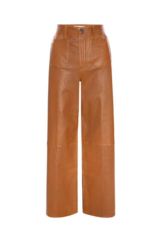 The Leather Slim Palazzo Modernist Pocket