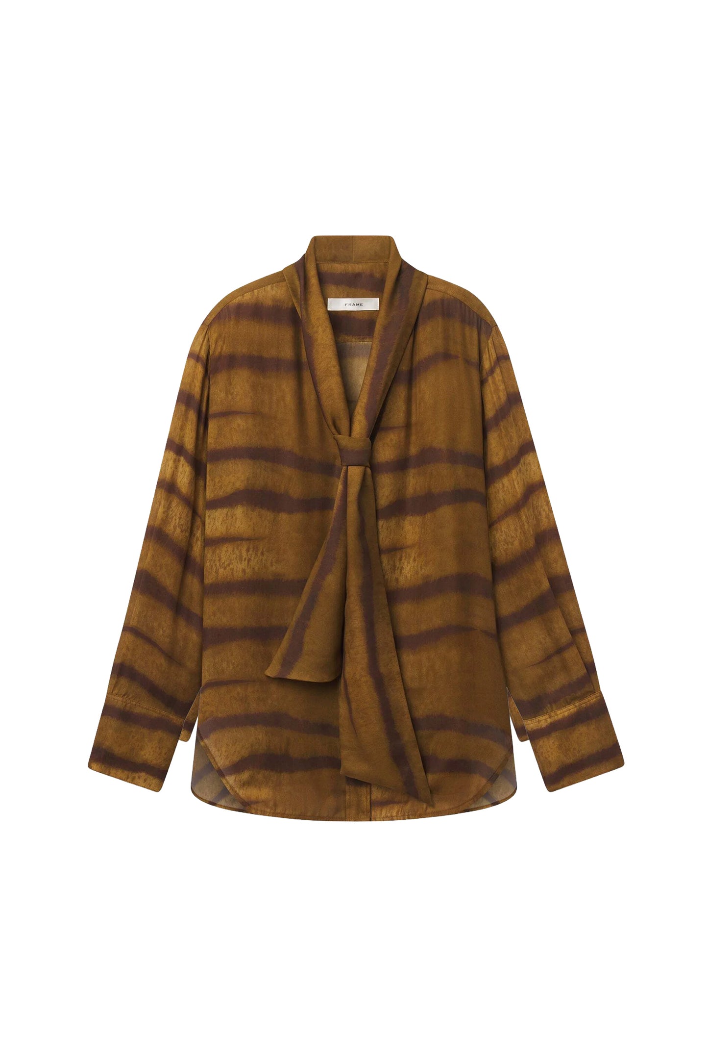 The Silk Oversized Tie Shirt