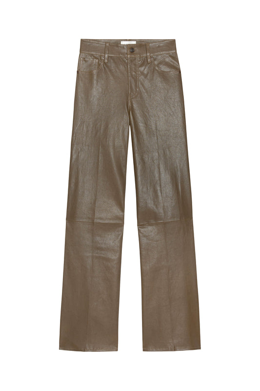 Le Slim Palazzo Leather Pant