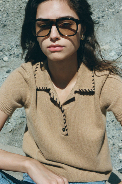 The Leather Stitch Polo