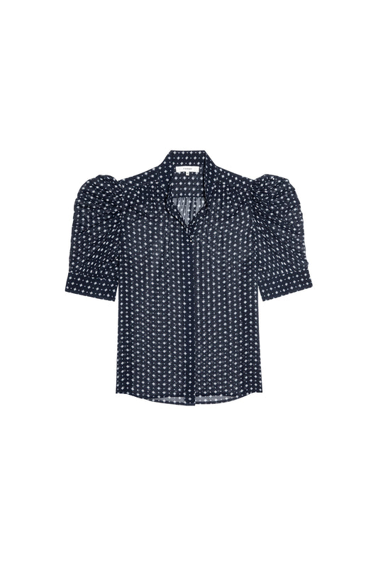 The Tie Print Gillian Top