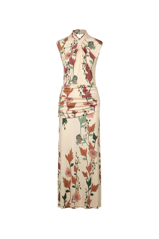 Hibiscus Compass Ankle Dress