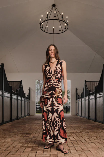 Horizonte Mistico Midi Dress