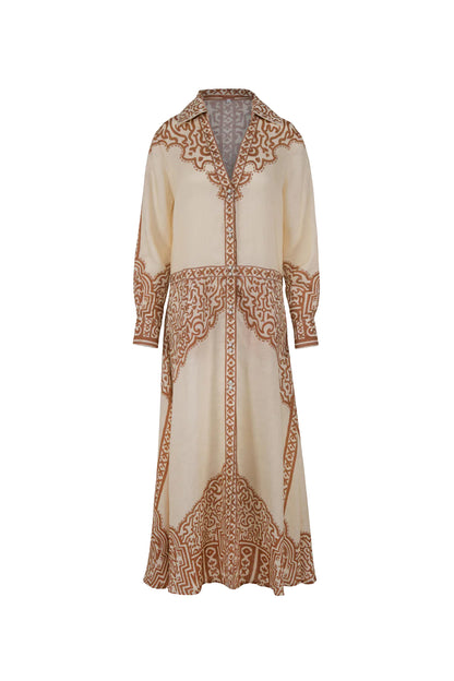 Modern Markings Shirt Dress