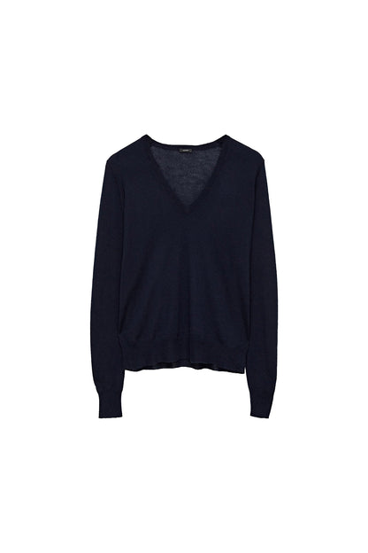 V-Neck L/S Cashair Sweater
