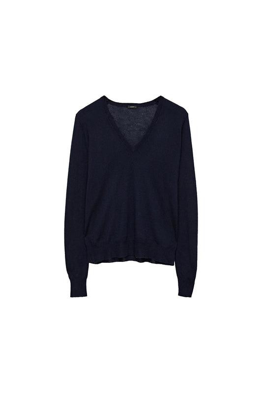 V-Neck L/S Cashair Sweater
