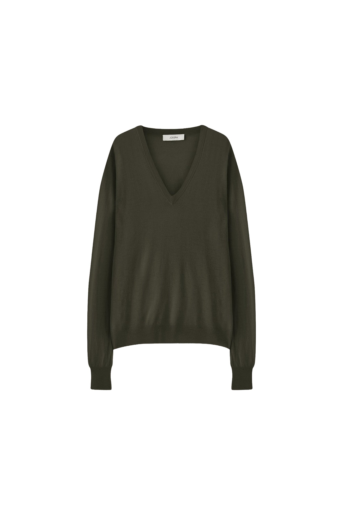 V-Neck L/S Cashair Sweater