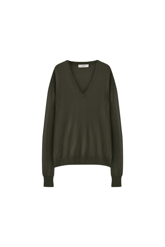 V-Neck L/S Cashair Sweater