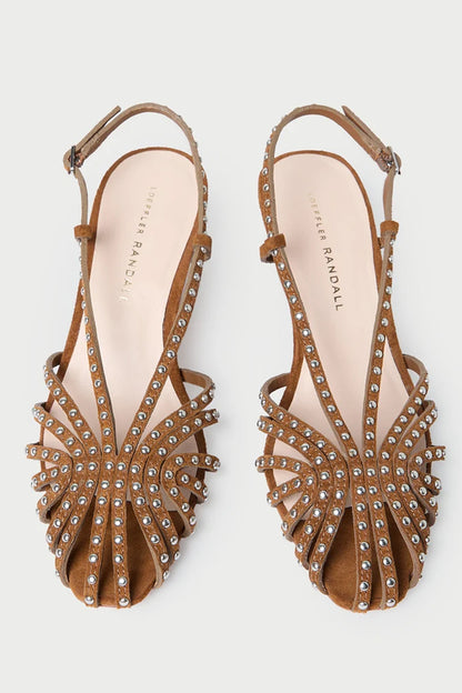 Priscilla Lattice Slingback Mid Heel