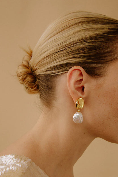 Coin Reflection Earrings