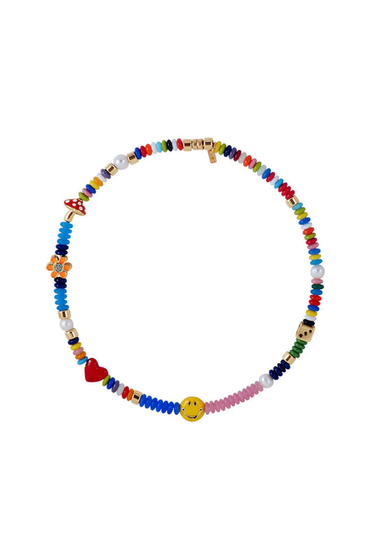 Enamel Beaded Necklace