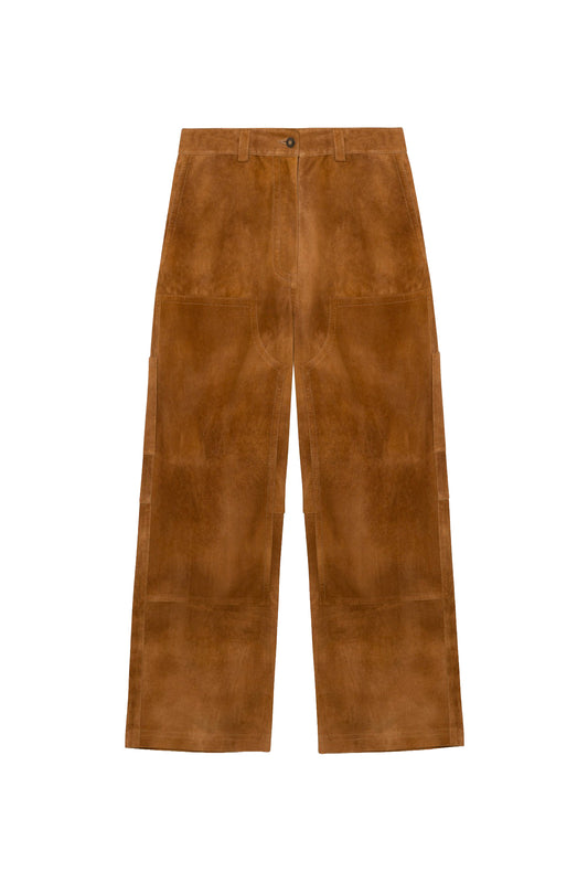 Bates Suede Straight Leg Pant