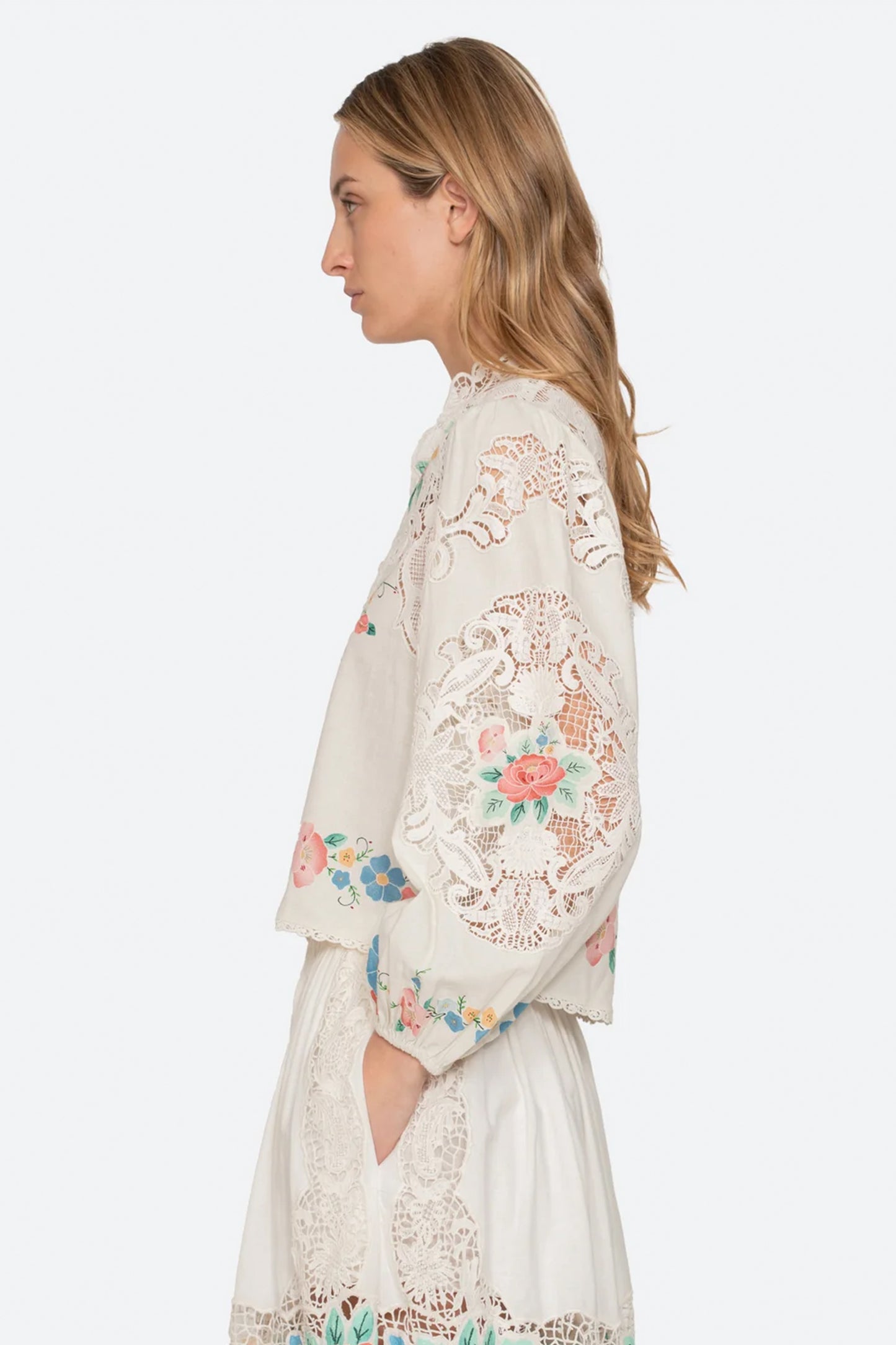 Astrid Embroidery L/Slv Blouse