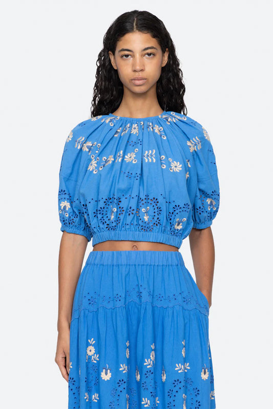Catharina Emb Bubble Top