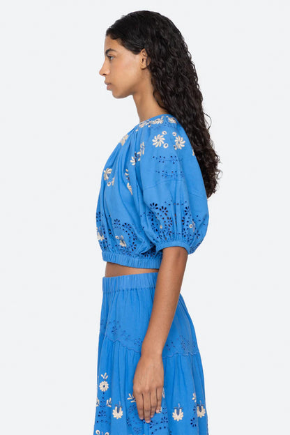 Catharina Emb Bubble Top